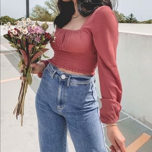 Pacsun Cropped Long Sleeve Shirt